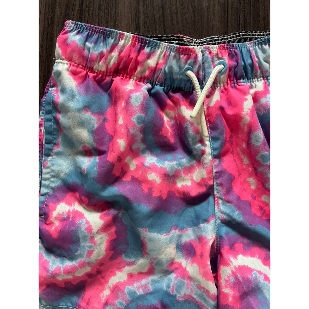 Art Class Swim Trunks Tie Dye Pink Tropical Print Swim size small 6-7 lot of 2 - Picture 3 of 12